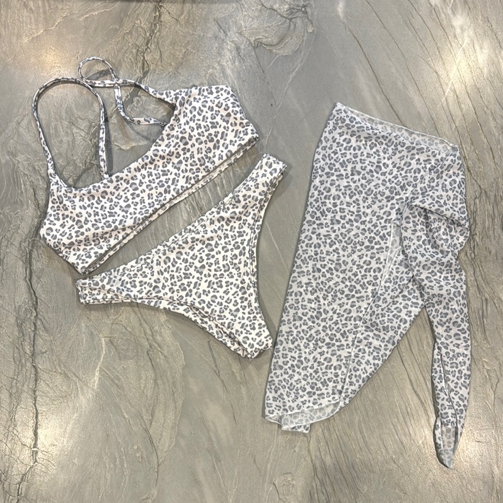 Leopard Print Bikini Set